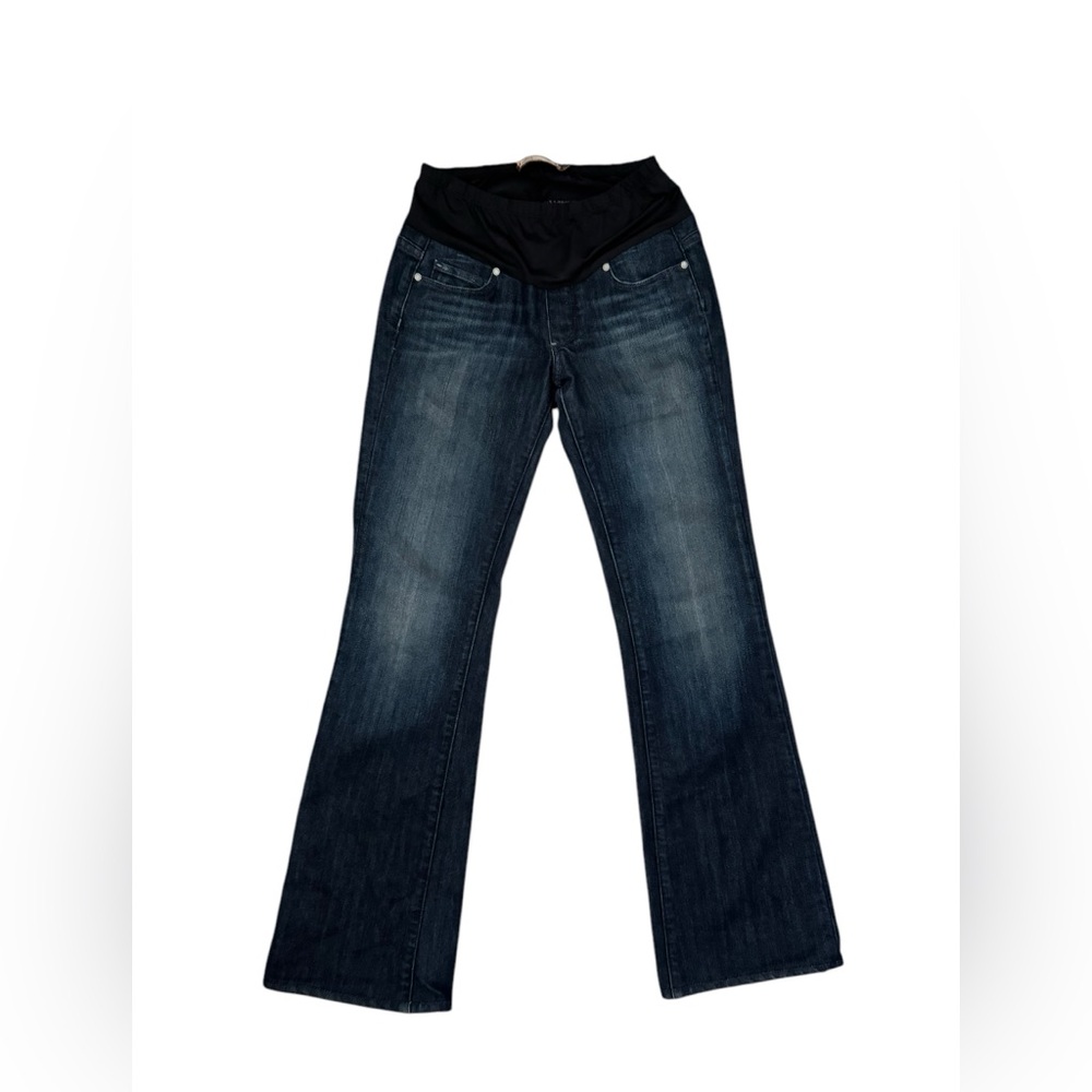 Paige Denim Maternity Laurel Canyon Maternity Low Rise Bootcut Jeans size 26 - Picture 6 of 10